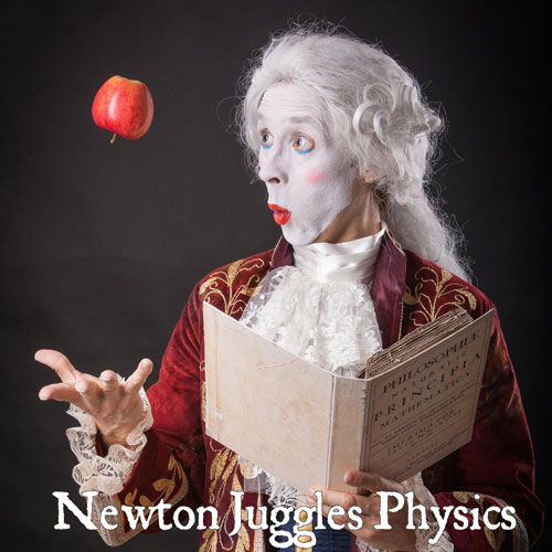 Newton Juggles Physics